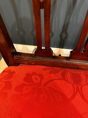 Lot 20 - A George III mahogany armchair