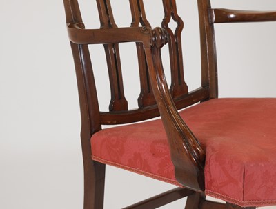 Lot 20 - A George III mahogany armchair