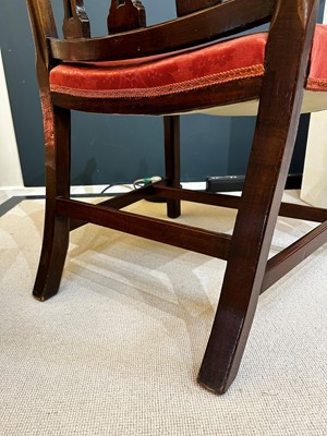 Lot 20 - A George III mahogany armchair
