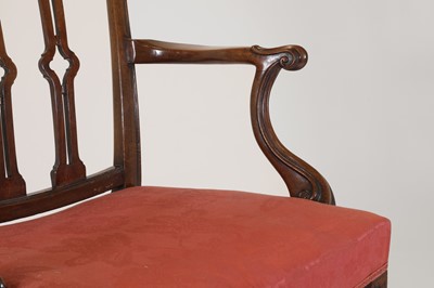 Lot 20 - A George III mahogany armchair
