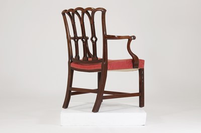 Lot 20 - A George III mahogany armchair