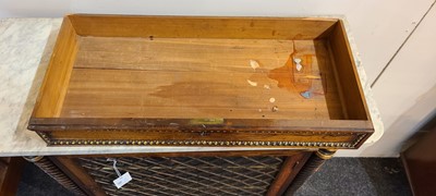 Lot 27 - A Regency rosewood, painted and parcel-gilt pier cabinet