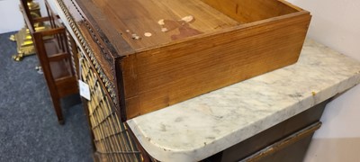 Lot 27 - A Regency rosewood, painted and parcel-gilt pier cabinet