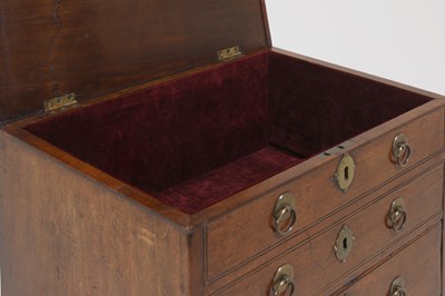 Lot 33 - A George I walnut 'bonnet' chest