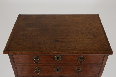 Lot 33 - A George I walnut 'bonnet' chest