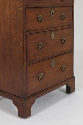 Lot 33 - A George I walnut 'bonnet' chest