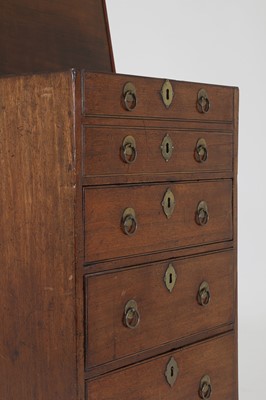 Lot 33 - A George I walnut 'bonnet' chest