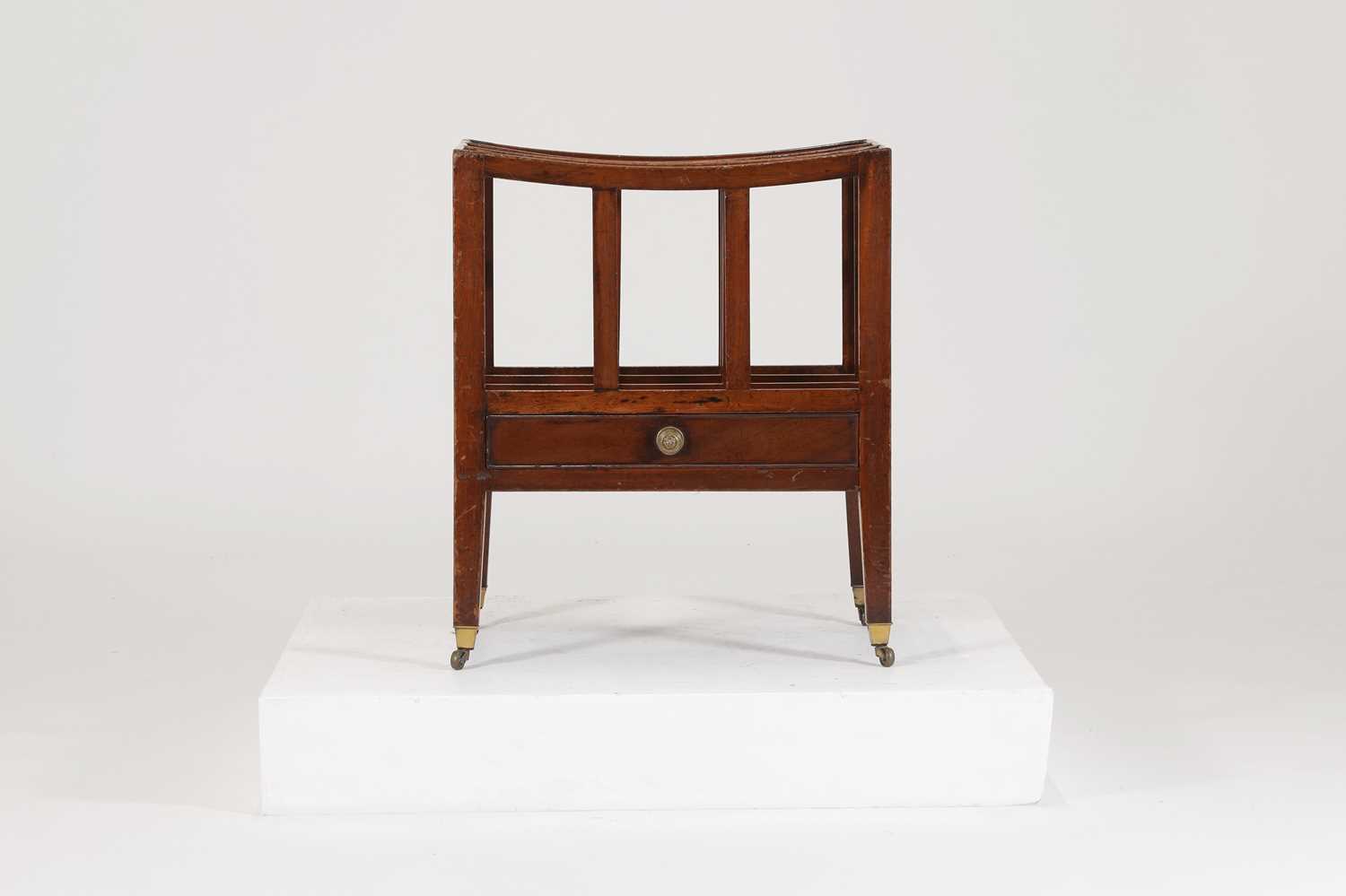 Lot 47 - A George III mahogany canterbury
