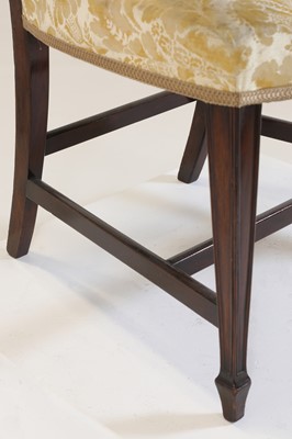 Lot 54 - A set of eight George III-style mahogany dining chairs