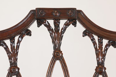 Lot 54 - A set of eight George III-style mahogany dining chairs
