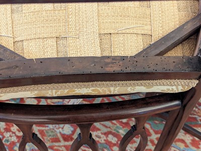 Lot 54 - A set of eight George III-style mahogany dining chairs