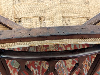 Lot 54 - A set of eight George III-style mahogany dining chairs