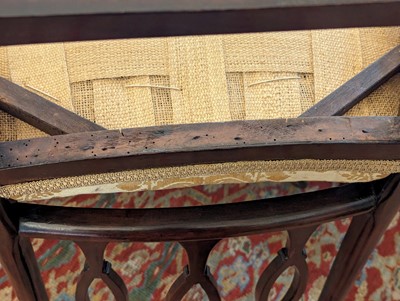 Lot 54 - A set of eight George III-style mahogany dining chairs