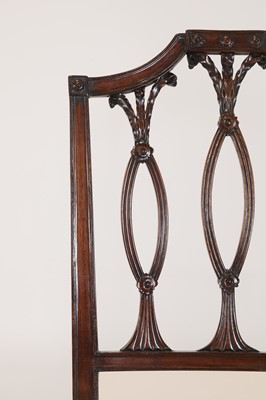 Lot 54 - A set of eight George III-style mahogany dining chairs
