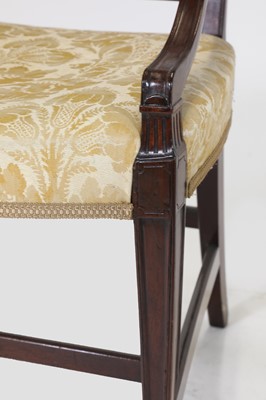Lot 54 - A set of eight George III-style mahogany dining chairs
