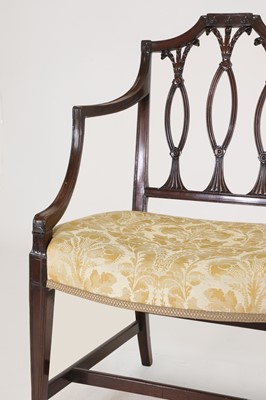 Lot 54 - A set of eight George III-style mahogany dining chairs