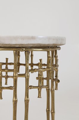 Lot 56 - A grand tour specimen marble and gilt-brass occasional table