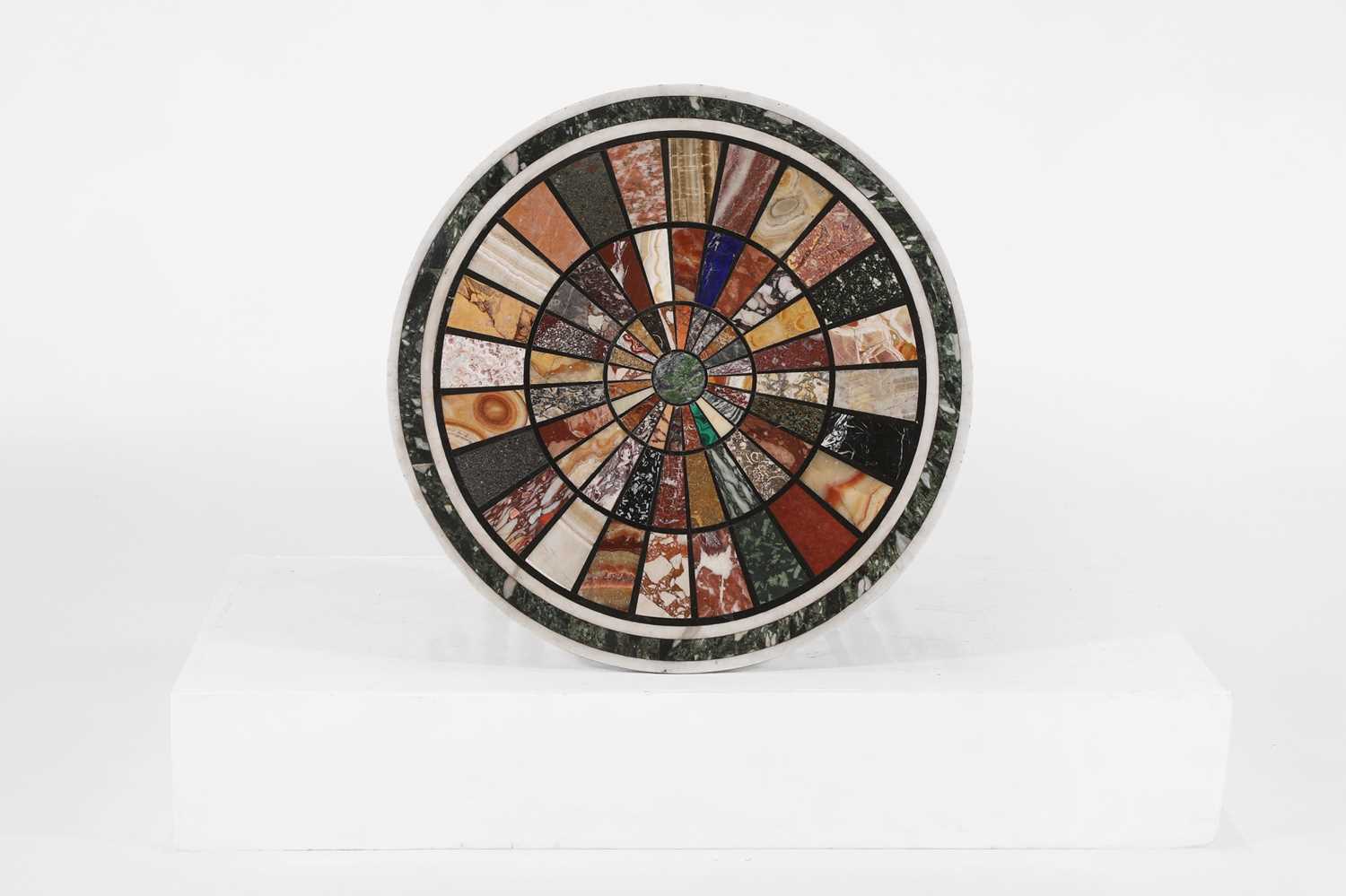 Lot 56 - A grand tour specimen marble and gilt-brass occasional table
