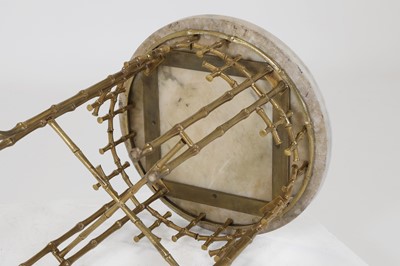 Lot 56 - A grand tour specimen marble and gilt-brass occasional table