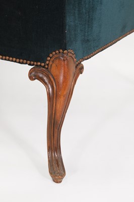 Lot 61 - A George III-style walnut sofa