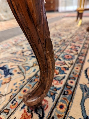 Lot 61 - A George III-style walnut sofa