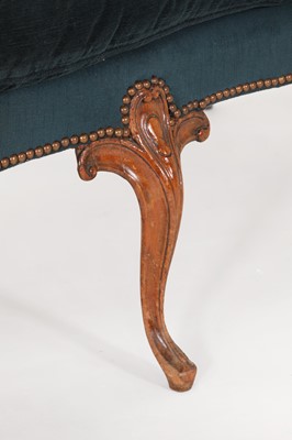 Lot 61 - A George III-style walnut sofa