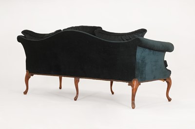 Lot 61 - A George III-style walnut sofa