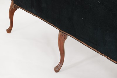 Lot 61 - A George III-style walnut sofa