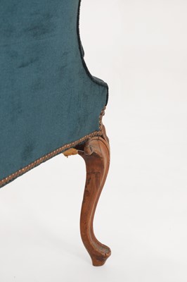 Lot 61 - A George III-style walnut sofa