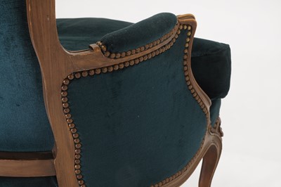 Lot 65 - A Louis XV-style beech fauteuil