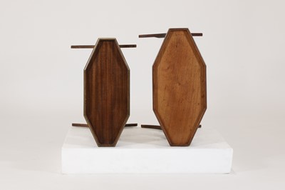 Lot 80 - A near pair of Directoire-style mahogany vide poches