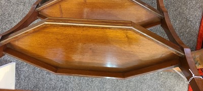 Lot 80 - A near pair of Directoire-style mahogany vide poches