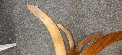 Lot 80 - A near pair of Directoire-style mahogany vide poches
