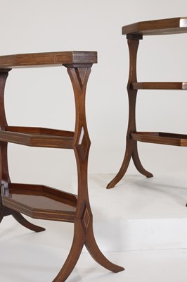 Lot 80 - A near pair of Directoire-style mahogany vide poches