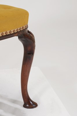 Lot 78 - A George II walnut stool