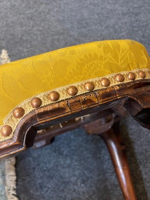 Lot 78 - A George II walnut stool