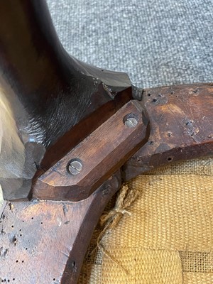 Lot 78 - A George II walnut stool