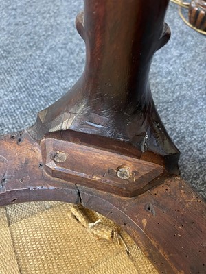 Lot 78 - A George II walnut stool