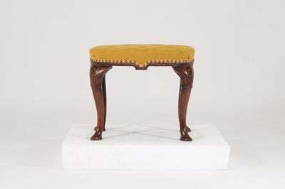 Lot 78 - A George II walnut stool