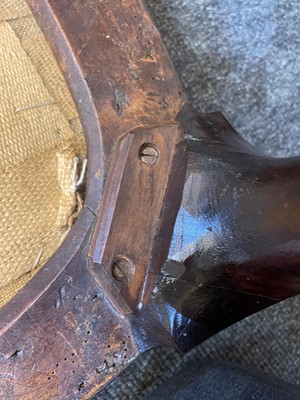 Lot 78 - A George II walnut stool