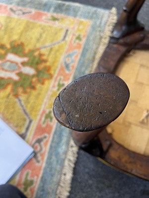 Lot 78 - A George II walnut stool