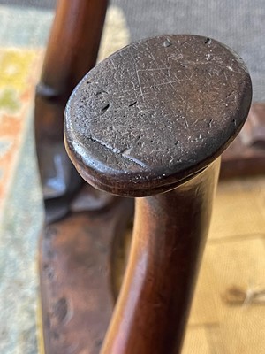 Lot 78 - A George II walnut stool