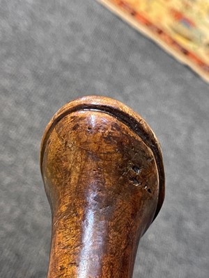 Lot 78 - A George II walnut stool