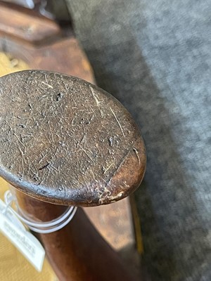 Lot 78 - A George II walnut stool