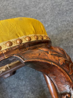 Lot 78 - A George II walnut stool
