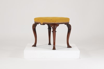 Lot 78 - A George II walnut stool