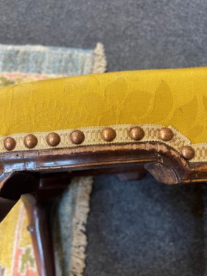 Lot 78 - A George II walnut stool