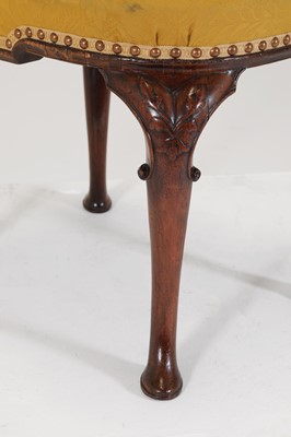 Lot 78 - A George II walnut stool