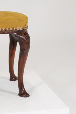 Lot 78 - A George II walnut stool