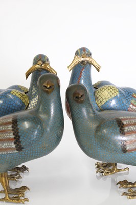 Lot 18 - A group of cloisonné pieces